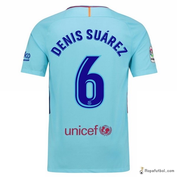 Camiseta Barcelona Replica Segunda Ropa Denis Suarez 2017/18